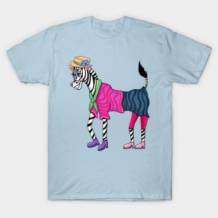 Stylish Fashionista Zebra T-Shirt